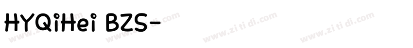 HYQiHei BZS字体转换